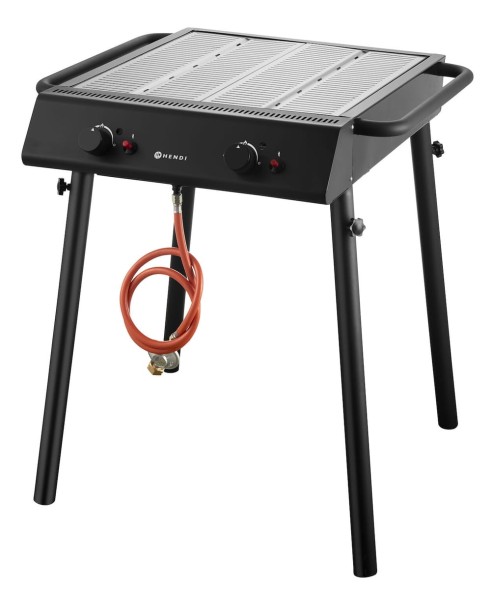 Xantos Black Grill gazowy, HENDI, czarny, 9,5kW