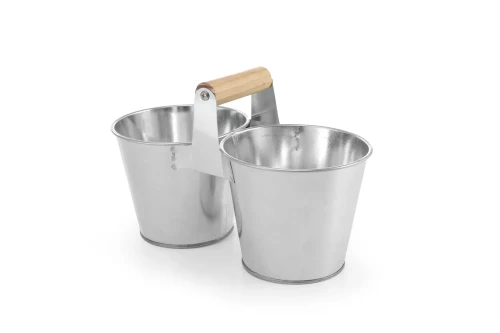 Przejdź do produktu Wiaderko podwójne z uchwytem, HENDI, 250x125x(H)105mm