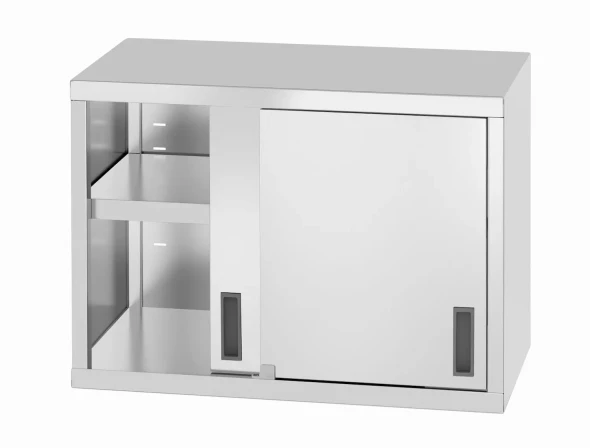 Szafka wisząca – spawana, z drzwiami suwanymi, HENDI, Profi Line, 800x400x(H)600