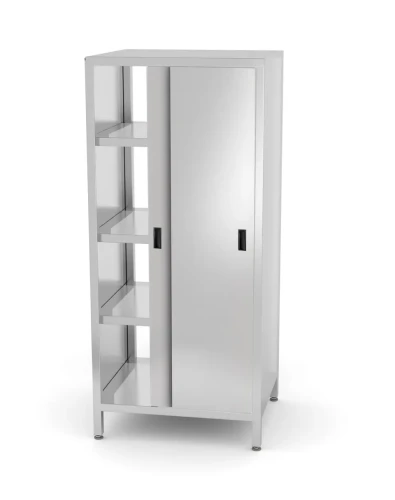 Szafa przelotowa z drzwiami suwanymi – skręcana, HENDI, Kitchen Line, 800x700