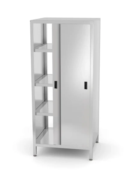Szafa przelotowa z drzwiami suwanymi – skręcana, HENDI, Kitchen Line, 800x700