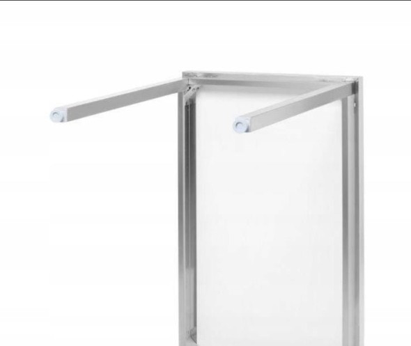 Stół centralny z półką – skręcany, HENDI, Profi Line, 1200x600x(H)850