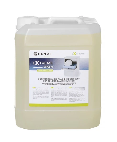 Extreme Wash Profesjonalny preparat, płyn do mycia naczyń w zmywarkach gastronomicznych, HENDI, 10 l