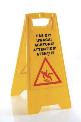 Przejdź do produktu Potykacz informacyjny „Śliska podłoga”, HENDI, 300x460x(H)615mm