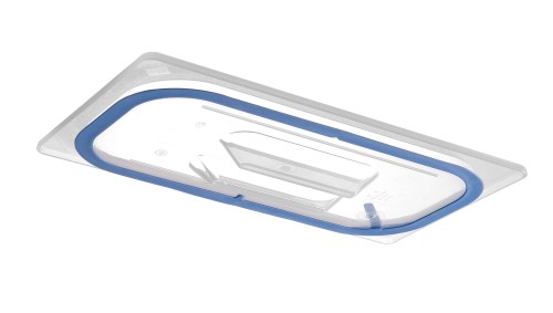Przejdź do produktu Pokrywka do pojemników GN z polipropylenu z uszczelką, HENDI, GN 1/3, transparentny, 325x176mm