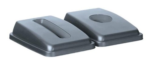 Przejdź do produktu Pokrywa z otworem do kontenera prostokątnego 60 l, HENDI, otwór okrągły, 660x470x(H)30mm