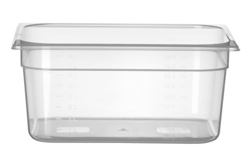Przejdź do produktu Pojemnik GN 1/2 z polipropylenu, HENDI, Profi Line, GN 1/2, 9,5L, transparentny, 325x265x(H)150mm