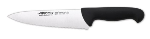 Przejdź do produktu Nóż szefa kuchni, ząbkowany, seria 2900, Arcos, czarny, (L)333mm