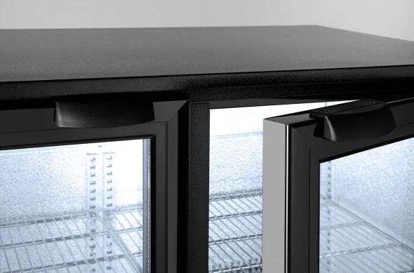 Lodówka barowa 2-drzwiowa, Arktic, 158L, czarny