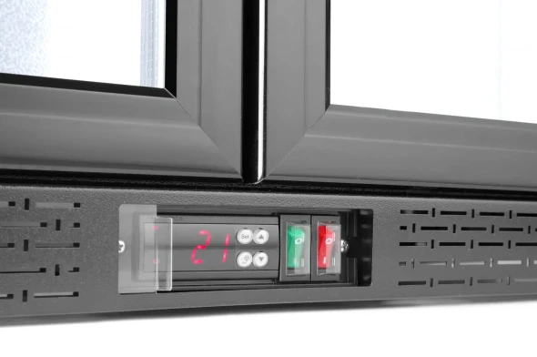 Lodówka barowa 2-drzwiowa, Arktic, 158L, czarny