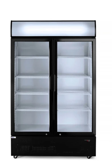 Lodówka barowa z podświetlanym panelem, 2-drzwiowa, Arktic, 512L