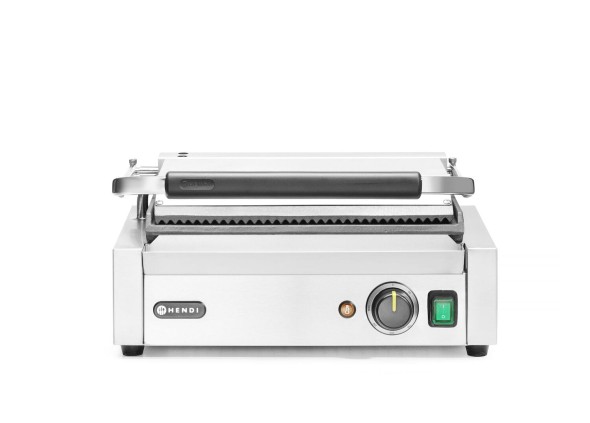 Grill kontaktowy Panini, HENDI, góra ryflowana, dół gładki, 230V/2200W