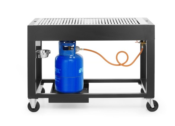 Grill gazowy Tampa, HENDI, czarny, 10kW
