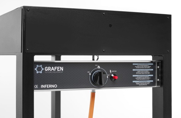 Grill gazowy Tampa, HENDI, czarny, 10kW