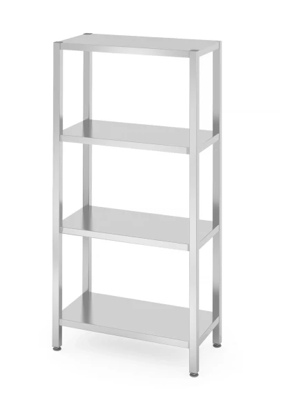 Regał magazynowy z 4 półkami pełnymi – skręcany, HENDI, Kitchen Line, 800x400x(H)1800
