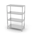 Regał magazynowy z 4 półkami pełnymi – skręcany, HENDI, Kitchen Line, 1000x500x(H)1800mm