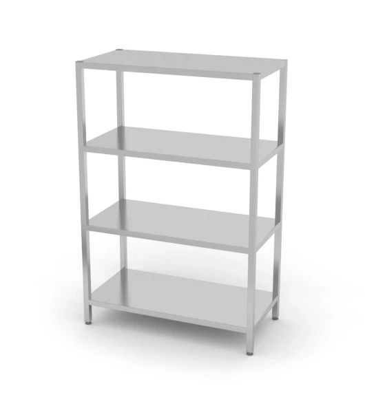 Regał magazynowy z 4 półkami pełnymi – skręcany, HENDI, Kitchen Line, 1000x500x(H)1800mm