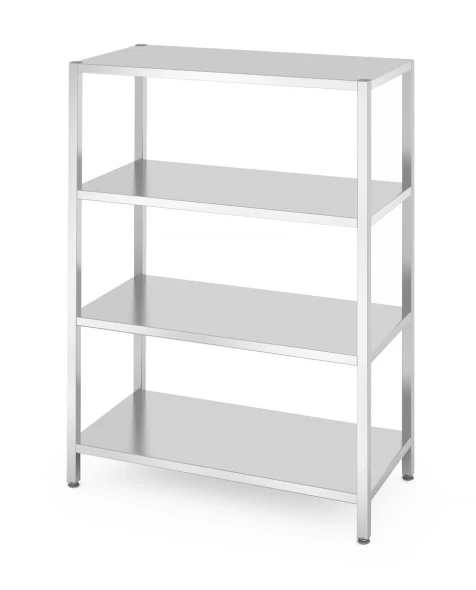 Regał magazynowy z 4 półkami pełnymi – skręcany, HENDI, Kitchen Line, 1200x600x(H)1800mm