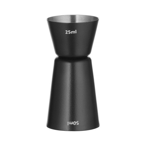 Przejdź do produktu Jigger -miarka barmańska, Bar up, 25ml / 50ml, czarny, ⌀45x(H)86mm