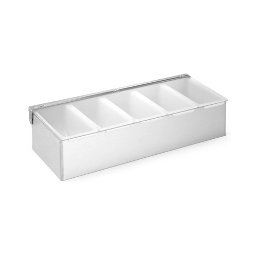 Przejdź do produktu Pojemnik barmański na dodatki do drinków, Bar up, 5 kontenerów, 375x140x(H)90mm