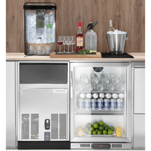 Przejdź do produktu Chłodziarka barowa 103 l jednodrzwiowa podblatowa Barmatic Candour, czarna, Barmatic