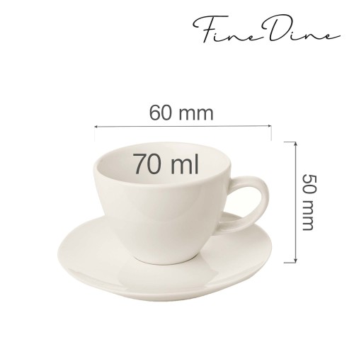 Przejdź do produktu Filiżanka elegancka Crema 70 ml