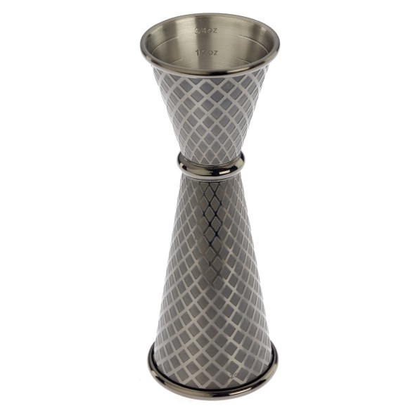 Miarka barmańska w stylu japońskim Diamond Lettice, czarna, BarFly, 30/60ml