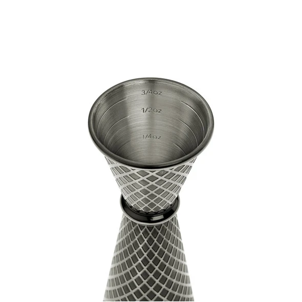 Miarka barmańska w stylu japońskim Diamond Lettice, czarna, BarFly, 30/60ml