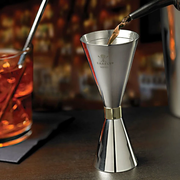 Miarka barmańska w stylu japońskim Diamond Lettice, stal nierdzewna, BarFly, 30/60ml