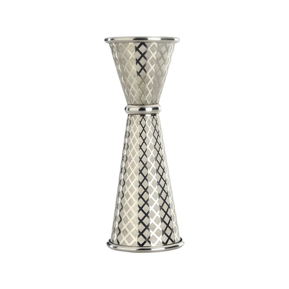 Miarka barmańska w stylu japońskim Diamond Lettice, stal nierdzewna, BarFly, 30/60ml