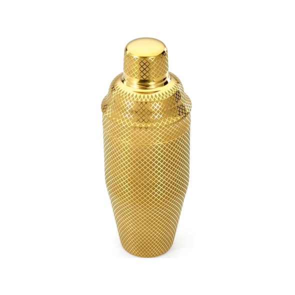 Shaker barmański 3-częściowy w stylu japońskim Diamond Lettice, złoty, BarFly 700ml