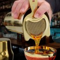Shaker barmański 3-częściowy w stylu japońskim Diamond Lettice, złoty, BarFly 700ml