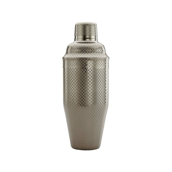 Shaker barmański 3-częściowy w stylu japońskim Diamond Lettice, czarny, BarFly, 700ml
