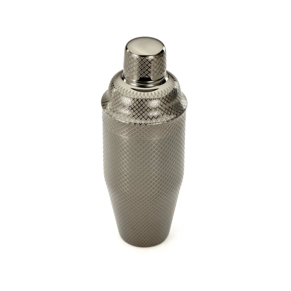 Shaker barmański 3-częściowy w stylu japońskim Diamond Lettice, czarny, BarFly, 700ml