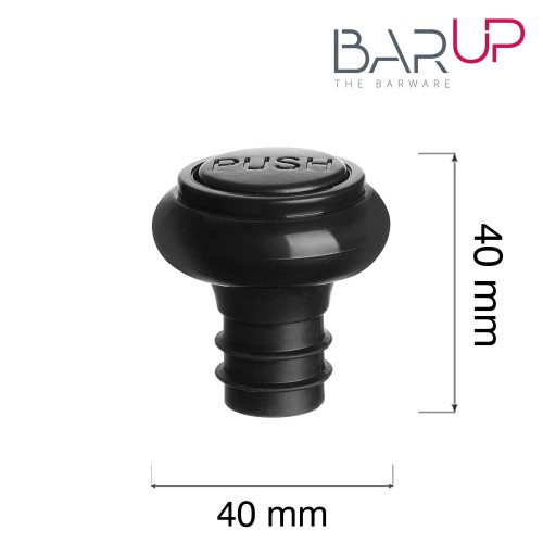 Przejdź do produktu Dodatkowe korki do pompki próżniowej do wina, BarUp, 2 szt., ⌀40x(H)40mm