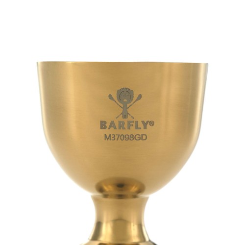 Przejdź do produktu Miarka barmańska Bell z prostą krawędzią, złota, BarFly, 25/50ml