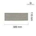 Taca porcelanowa Stonecast Peppercorn Grey, 320x110mm