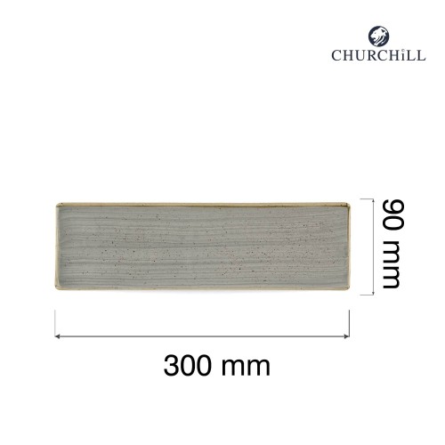 Przejdź do produktu Taca porcelanowa Stonecast Peppercorn Grey, 300x90mm