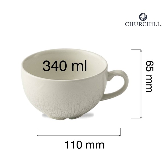 Filiżanka do cappuccino Delta Grey, 340ml