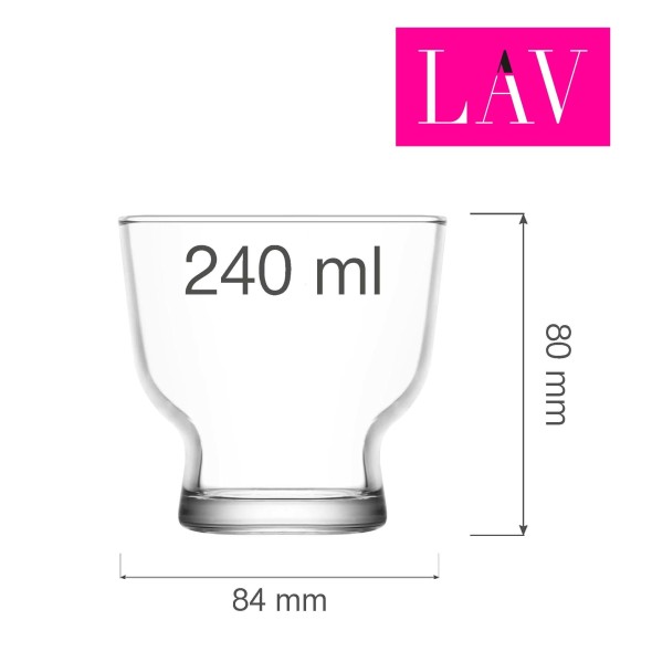 Pucharek Palermo 240 ml, LAV (dawniej LV-PET381Z)