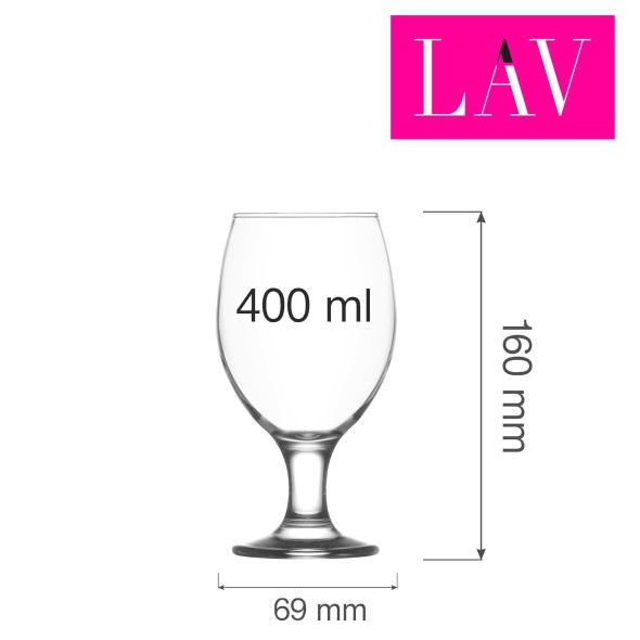 Pokal do piwa Sofia, 400ml, LAV (dawniej LV-MIS571A)