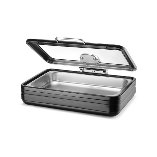 Przejdź do produktu Podgrzewacz indukcyjny ze szklaną pokrywą De Luxe Black, GN 1/1