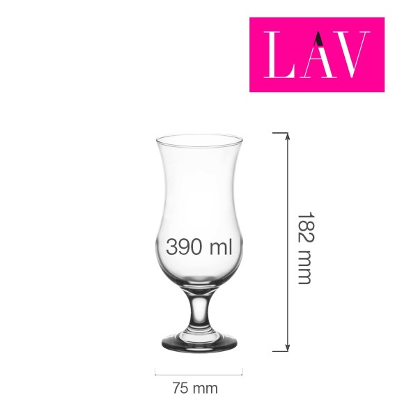Kieliszek typu hurricane Miami, 390ml, LAV (dawniej LV-FST577XZ)