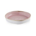 Talerz organiczny z wysokim rantem Stonecast Petal Pink, 230mm