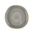 Talerz organiczny z wysokim rantem Stonecast Peppercorn Grey, 230mm