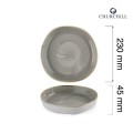 Talerz organiczny z wysokim rantem Stonecast Peppercorn Grey, 230mm