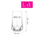 Szklanka wysoka Verona 460 ml, LAV (dawniej LV-VLR374Z)