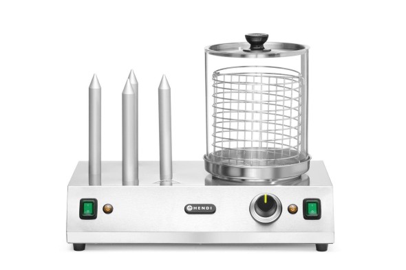 Podgrzewacz do parówek i bułek do hot-dogów, HENDI, 220-240V/550W, 500x310x(H)395mm 265031