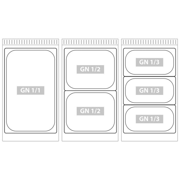 Bemar elektryczny, 2xGN 1/1, 1.6 kW, Stalgast 9721000