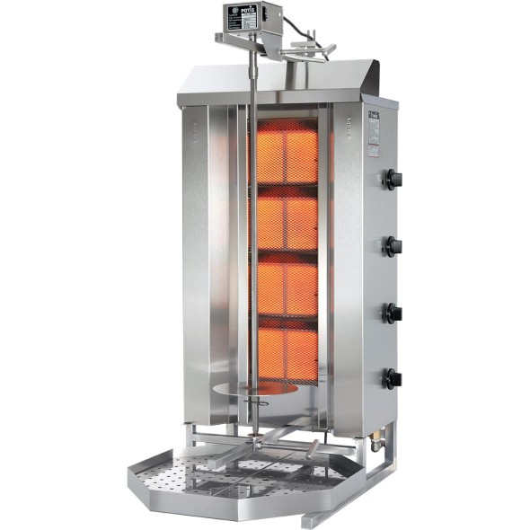 gyros, kebab gazowy, GD 4-S, P 14 kW, G 30 Stalgast 777540